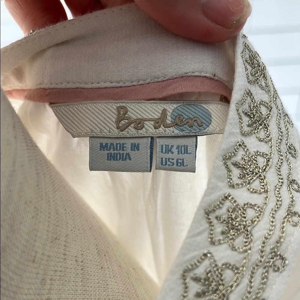 Boden White Summer Dress - Picture 2 of 6